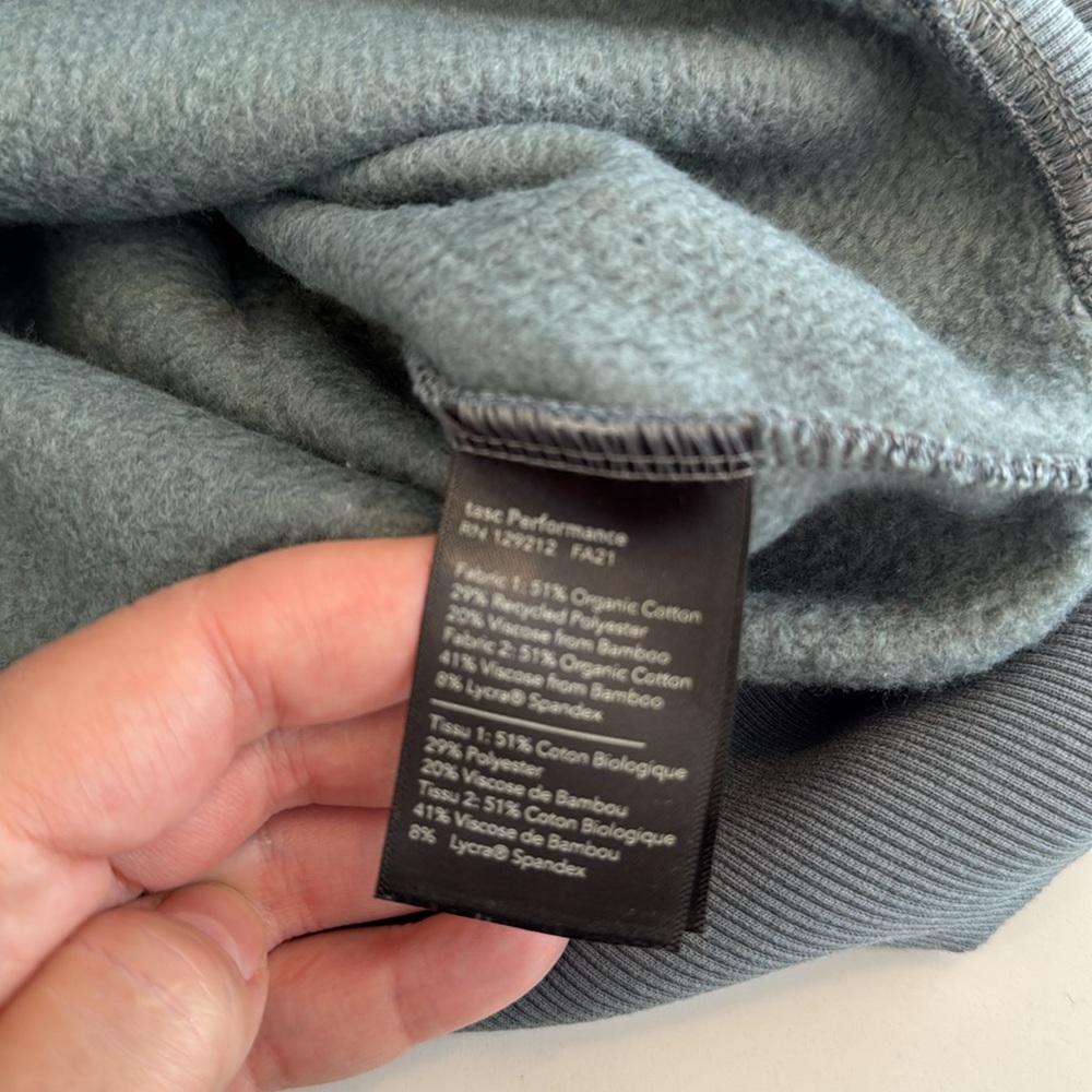 Tasc Navy And Gray Performance Pullover - image 3